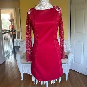 Macy’s fashion star red dress